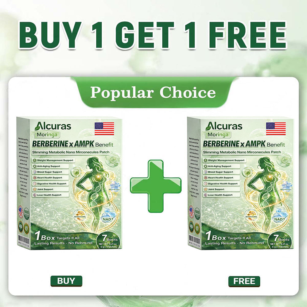 🔥Alcuras™ Moringa × Berberine × AMPK 8-Benefit Slimming & Metabolic Nano Microneedle Patch 🇺🇸  Just once a day · Visible changes in 7 days  ✅ For obesity, loose skin, diabetes, sleep apnea, joint issues, and more