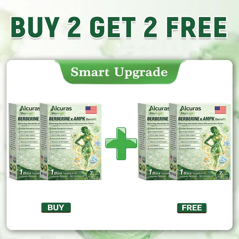 🔥Alcuras™ Moringa × Berberine × AMPK 8-Benefit Slimming & Metabolic Nano Microneedle Patch 🇺🇸  Just once a day · Visible changes in 7 days  ✅ For obesity, loose skin, diabetes, sleep apnea, joint issues, and more