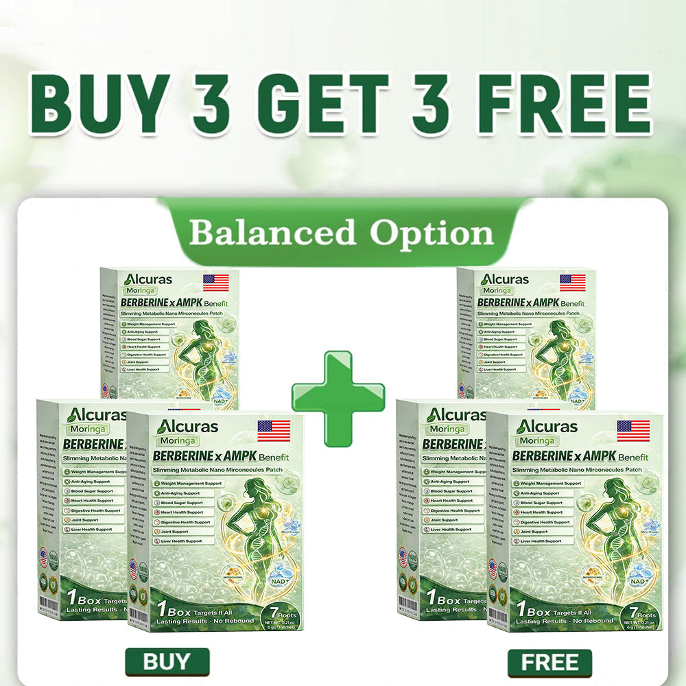 🔥Alcuras™ Moringa × Berberine × AMPK 8-Benefit Slimming & Metabolic Nano Microneedle Patch 🇺🇸  Just once a day · Visible changes in 7 days  ✅ For obesity, loose skin, diabetes, sleep apnea, joint issues, and more